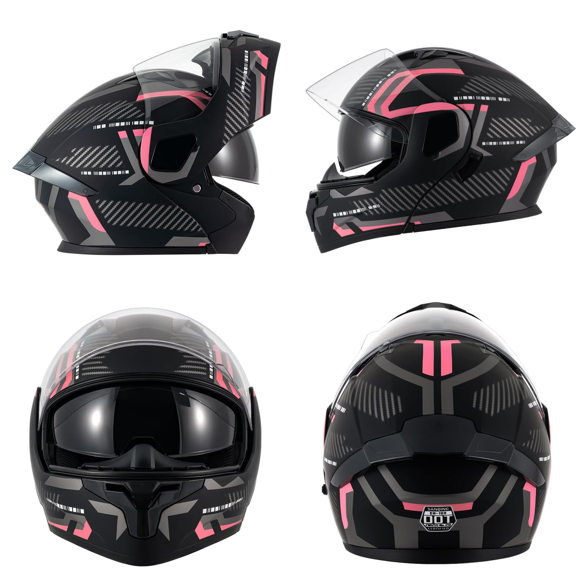 Modular Flip-Up Full Face Motorcycle Helmet B8021