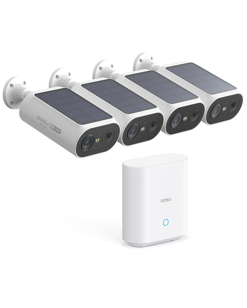 2K QHD Solar Security Cameras Wireless Outdoor System U5947