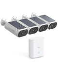 2K QHD Solar Security Cameras Wireless Outdoor System U5947