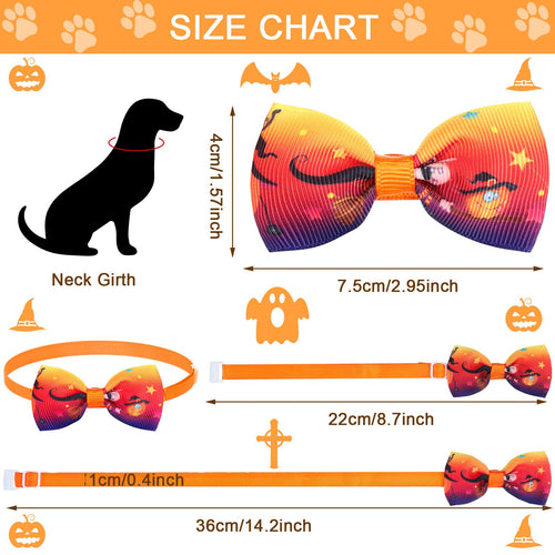 120 Pcs Halloween Dog Bow Ties J861