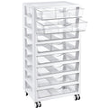 8 Tier Rolling Cart with Drawers T357