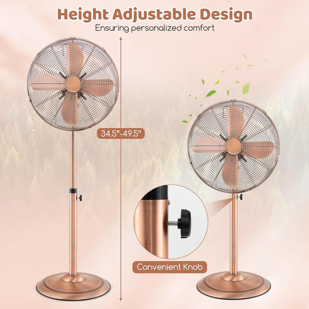 16'' Oscillating Pedestal Fan with 3 Speed L724