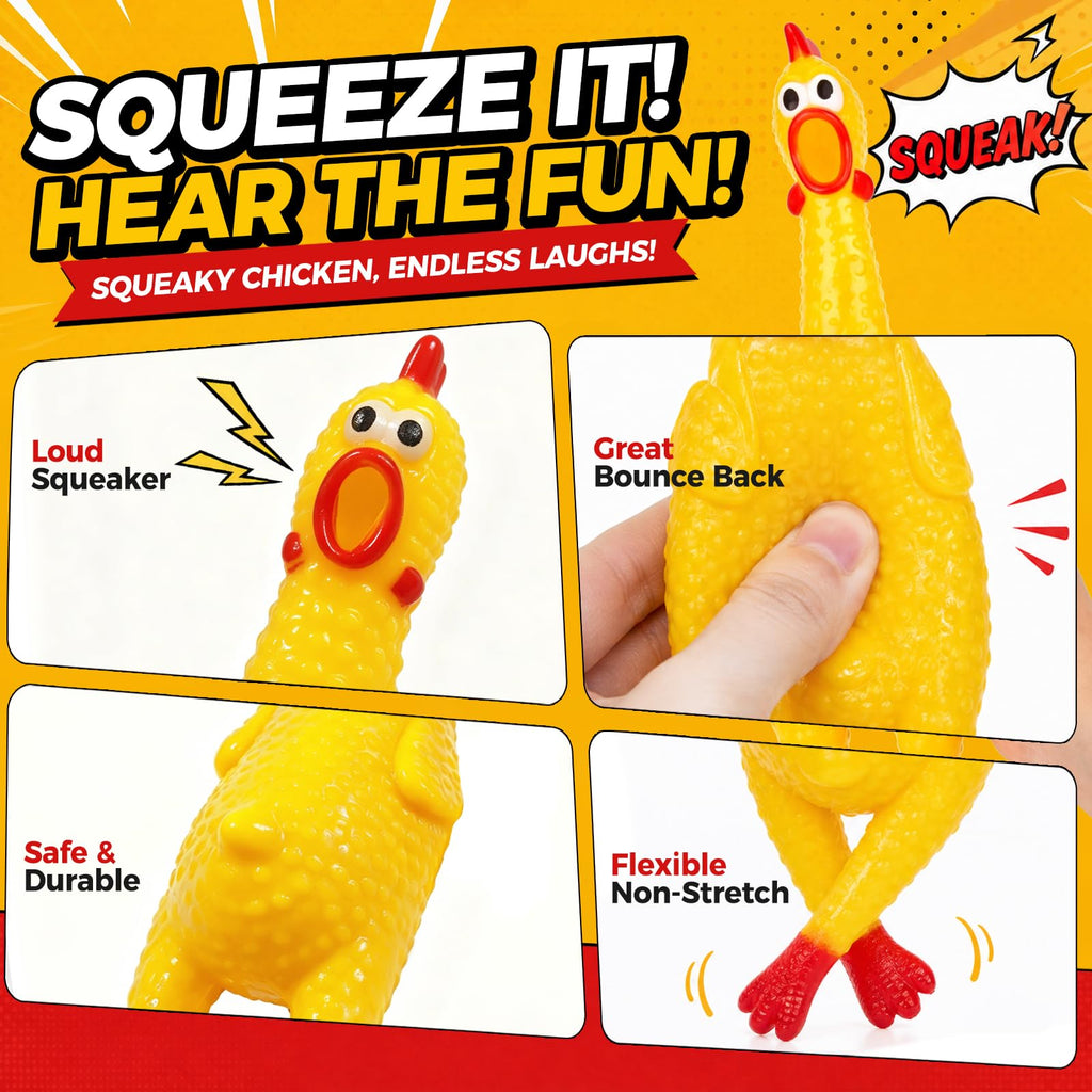 Squeaky Chicken Dog Toys K783534