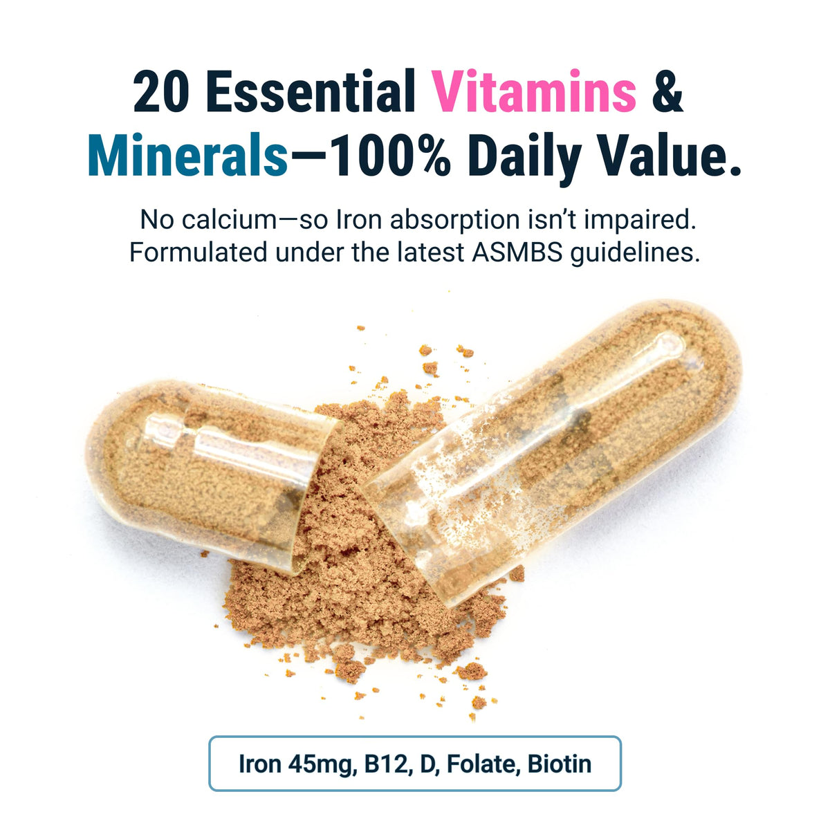Bariatric Multivitamin 45mg Iron 30 Ct H574