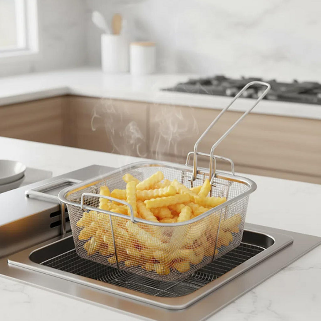 7.8 Inch Stainless Steel Deep Fry Basket A353