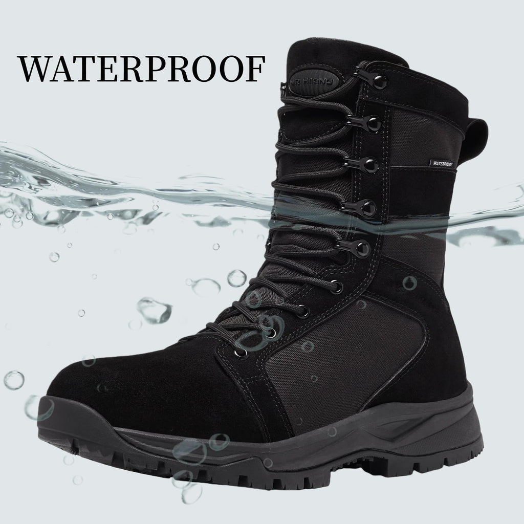 Men's Waterproof Non-Slip Suede 8 inch Tactical Boots E41330