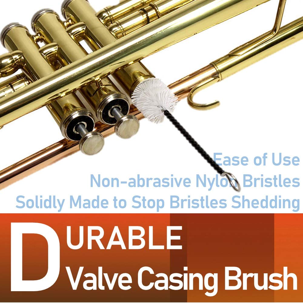Trumpet Care Kit with Valve Oil, Slide Grease, Cleaning Cloth, Brushes and Case I683818