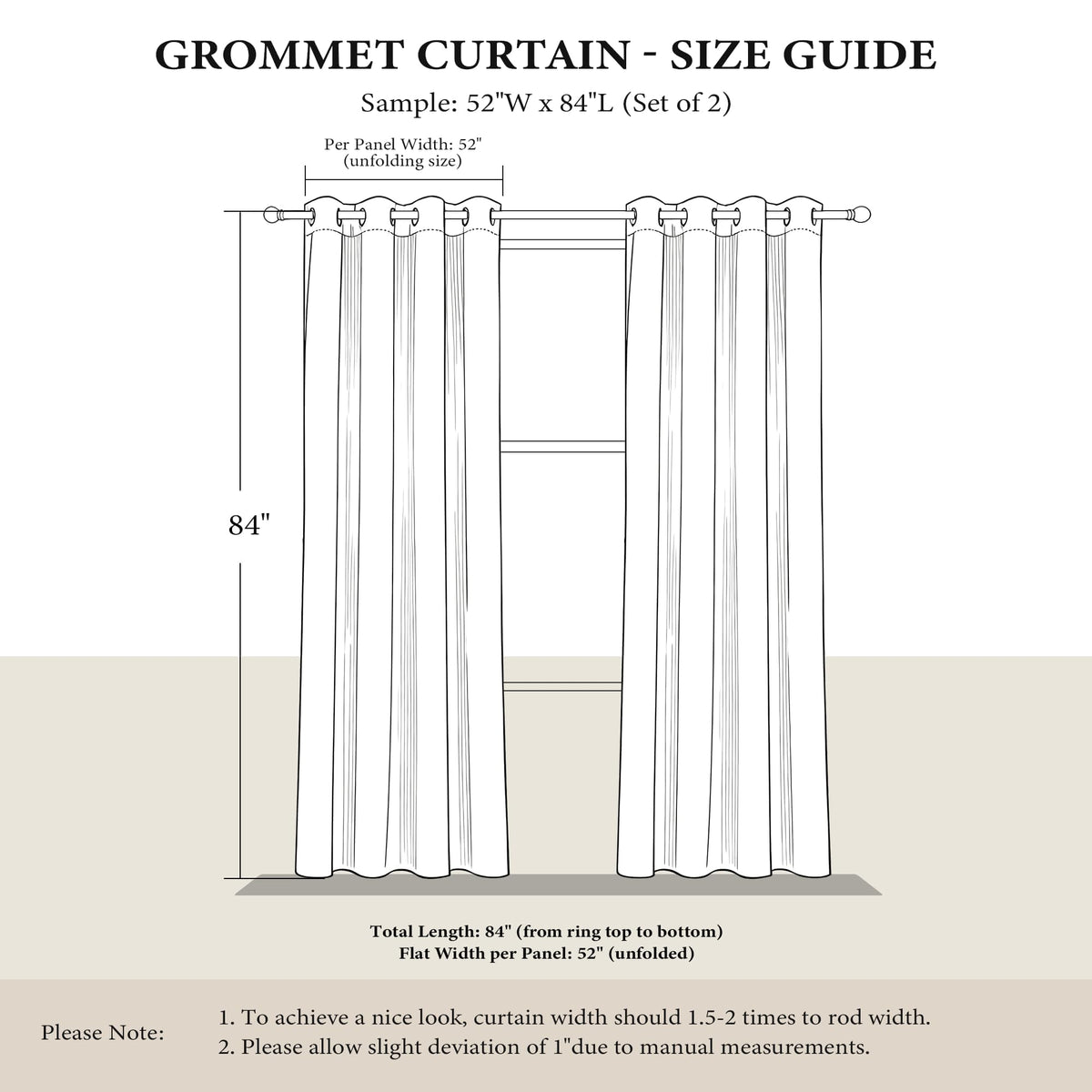 Silver Grey Pattern Curtains 52 x 84 Inch J83488