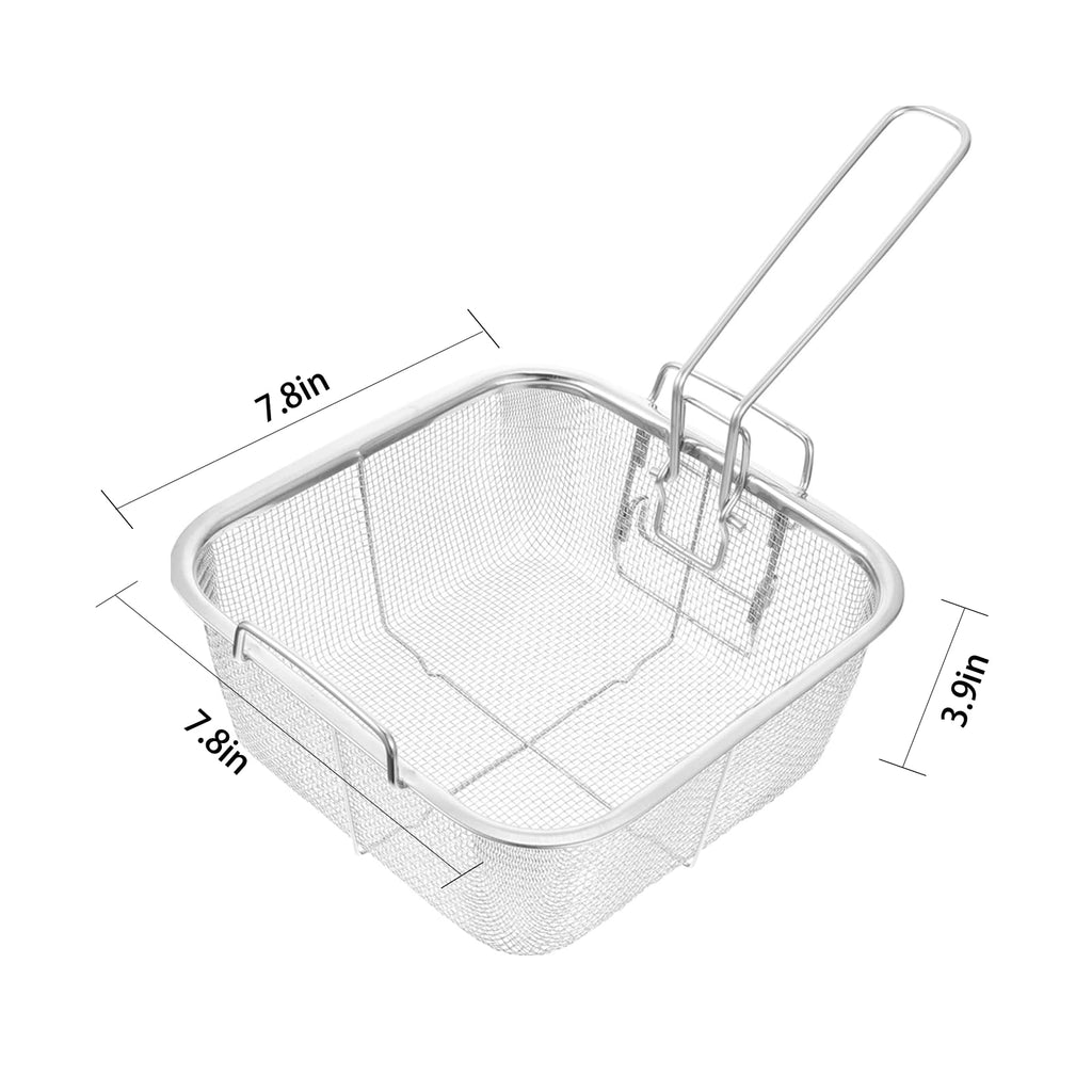 7.8 Inch Stainless Steel Deep Fry Basket A353