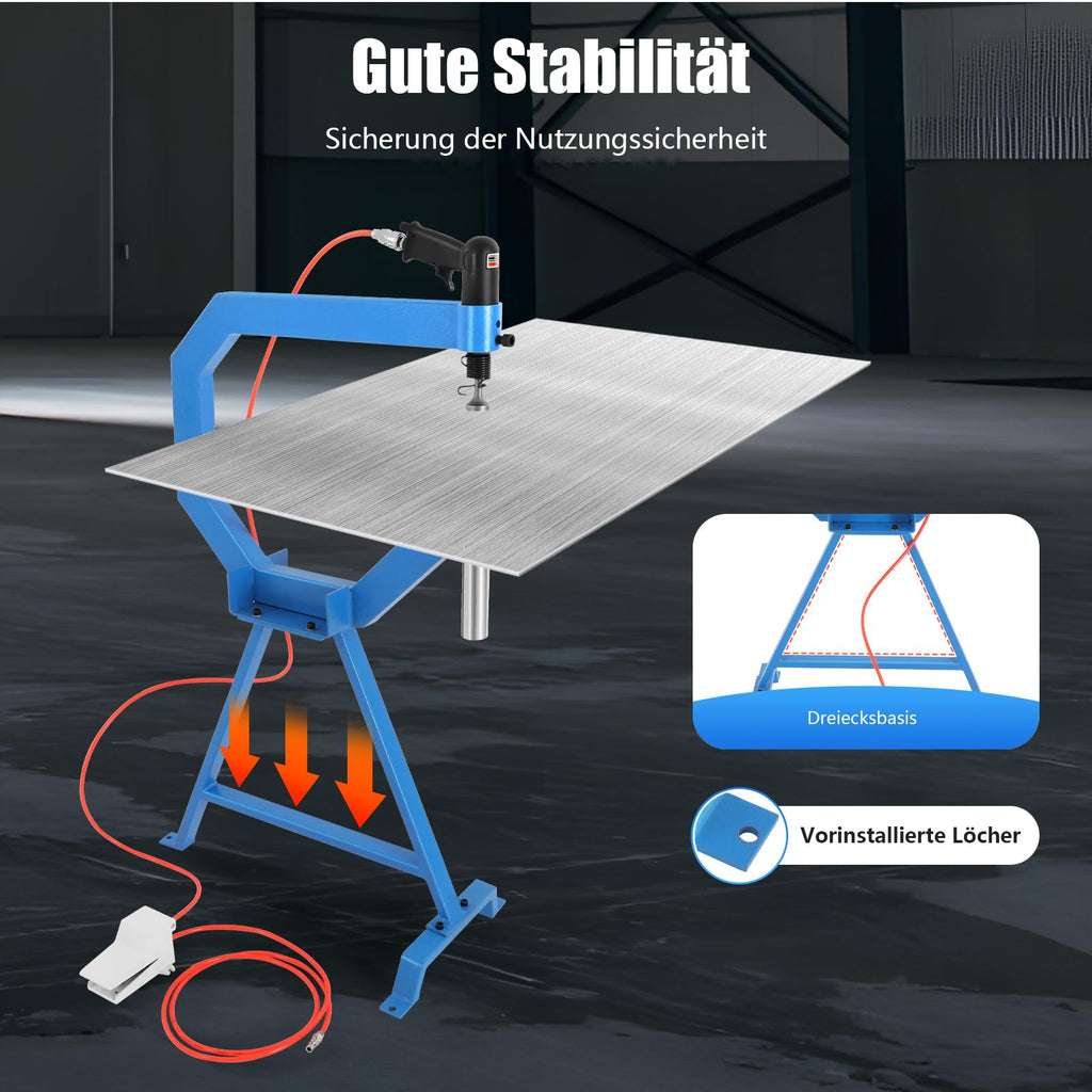 Pneumatic Planishing Hammer with 1/2/3" Anvils Foot Pedal Y425411