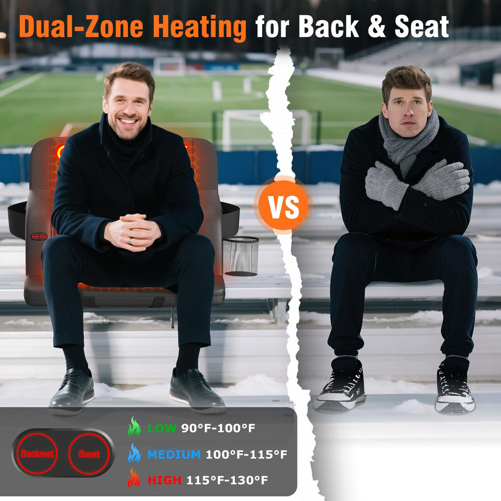21" Heated Stadium Seats for Bleachers 2 Pack W33968