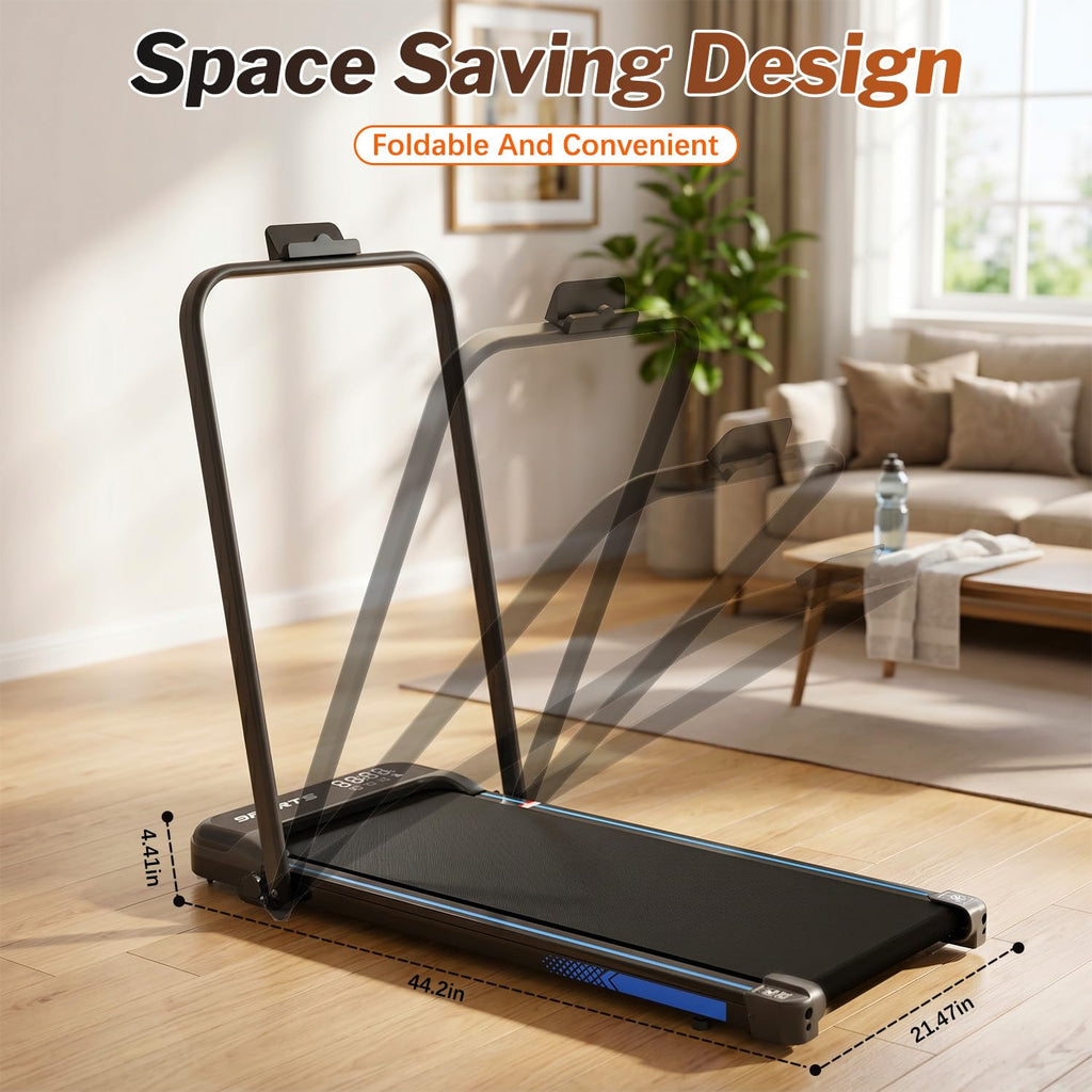 Foldable 3 in 1 Treadmill with Handle Bar and Incline Y274314