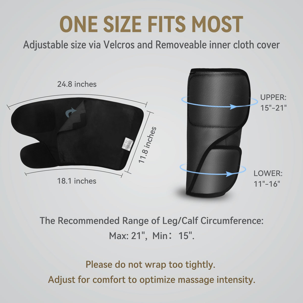Air Compression Leg Massager with Heat W719221