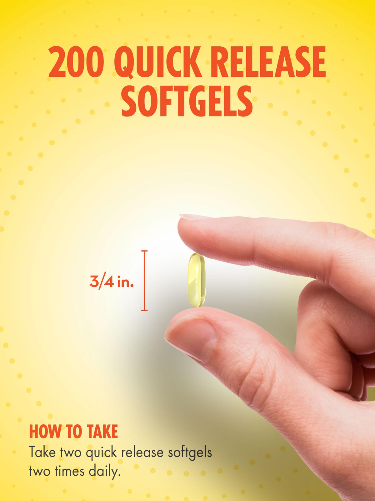 Fish Oil Softgels 1000mg Omega-3 200 Softgels U72274