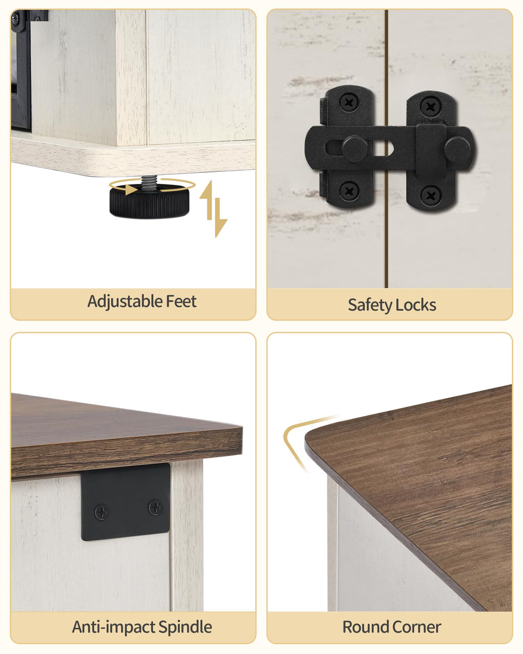 Double Dog Crate Furniture with Cushion K94544