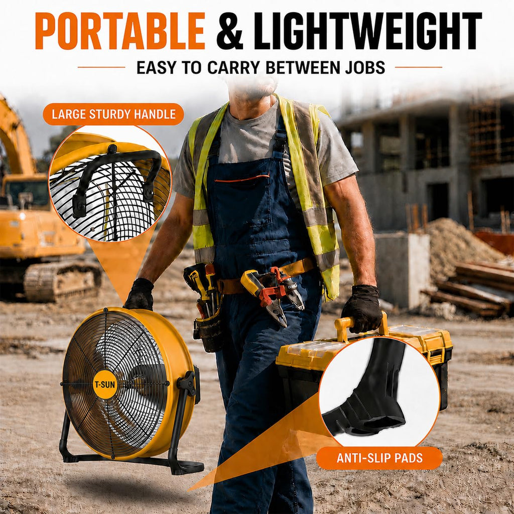 16" Cordless Battery Powered Fan P93644