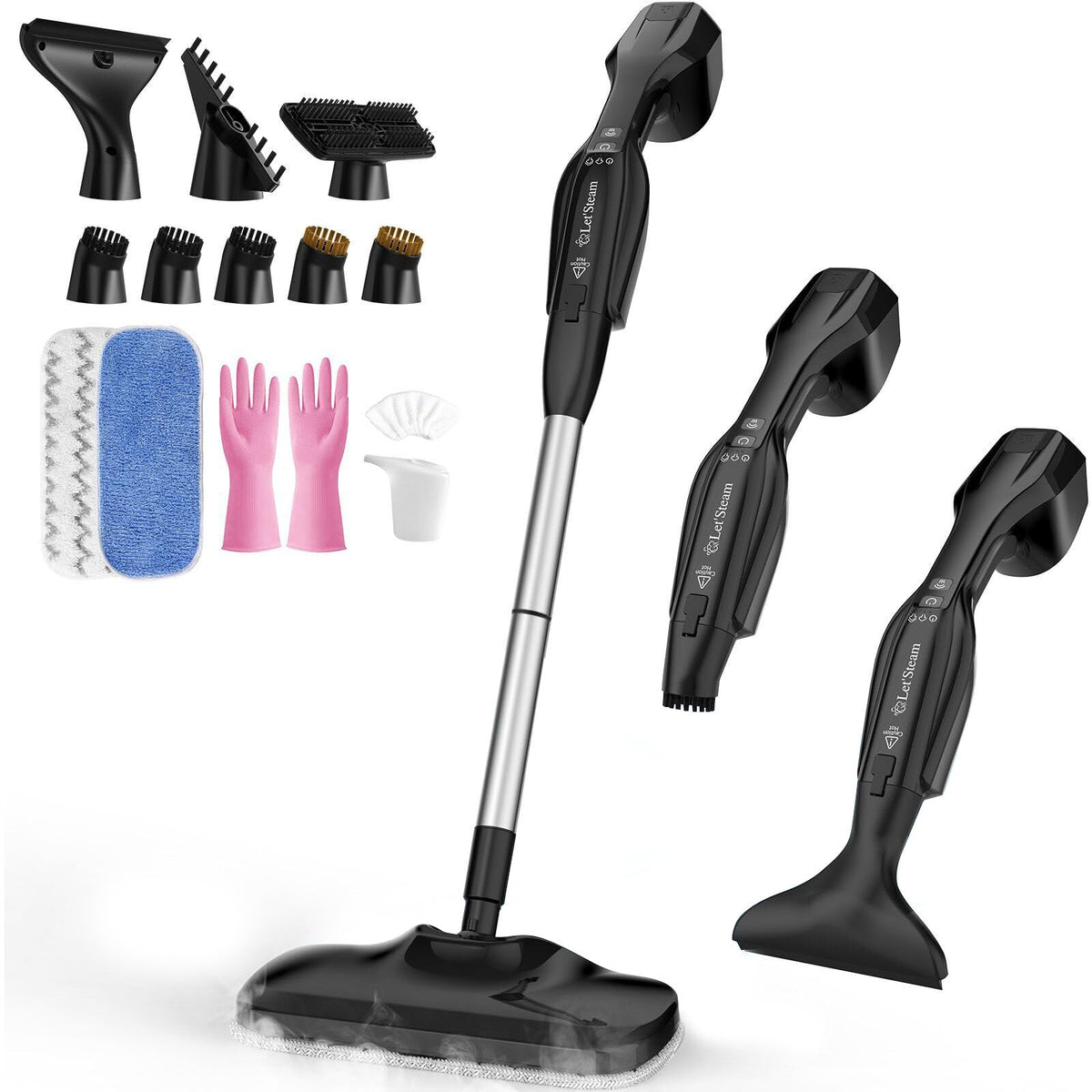 17 in 1 Steam Mop with Detachable Handheld Steam Cleaner Z284