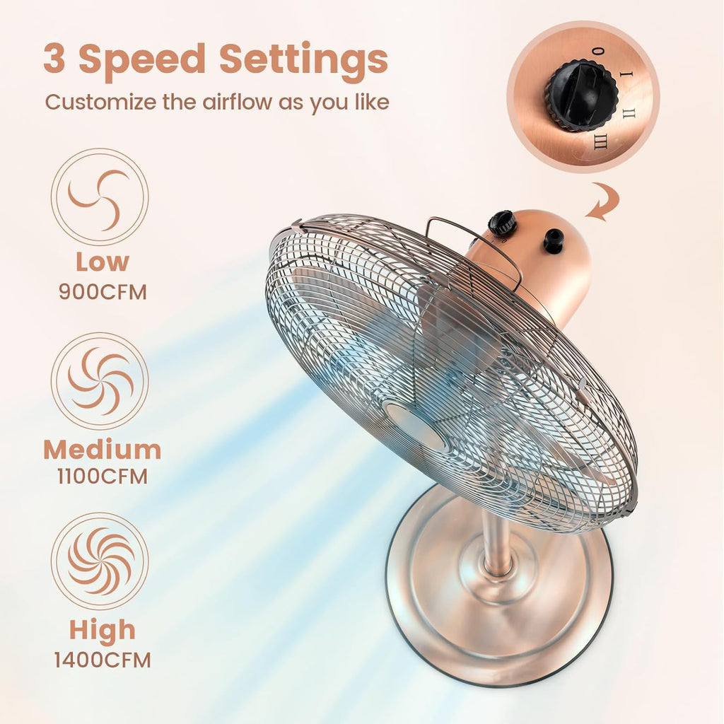16'' Oscillating Pedestal Fan with 3 Speed L724