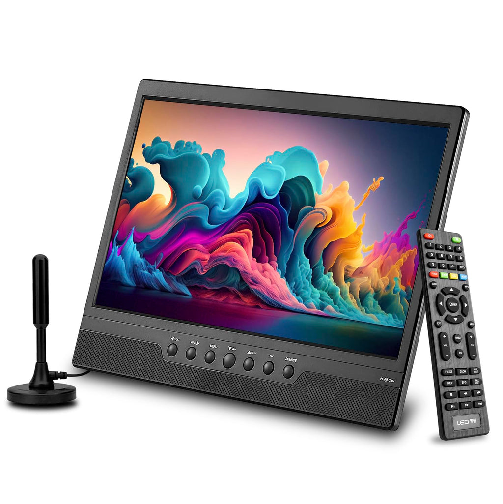 14 Inch Portable TV with Rechargeable Battery, ATSC Tuner, USB/HDMI/AV, 12 Volt C65685
