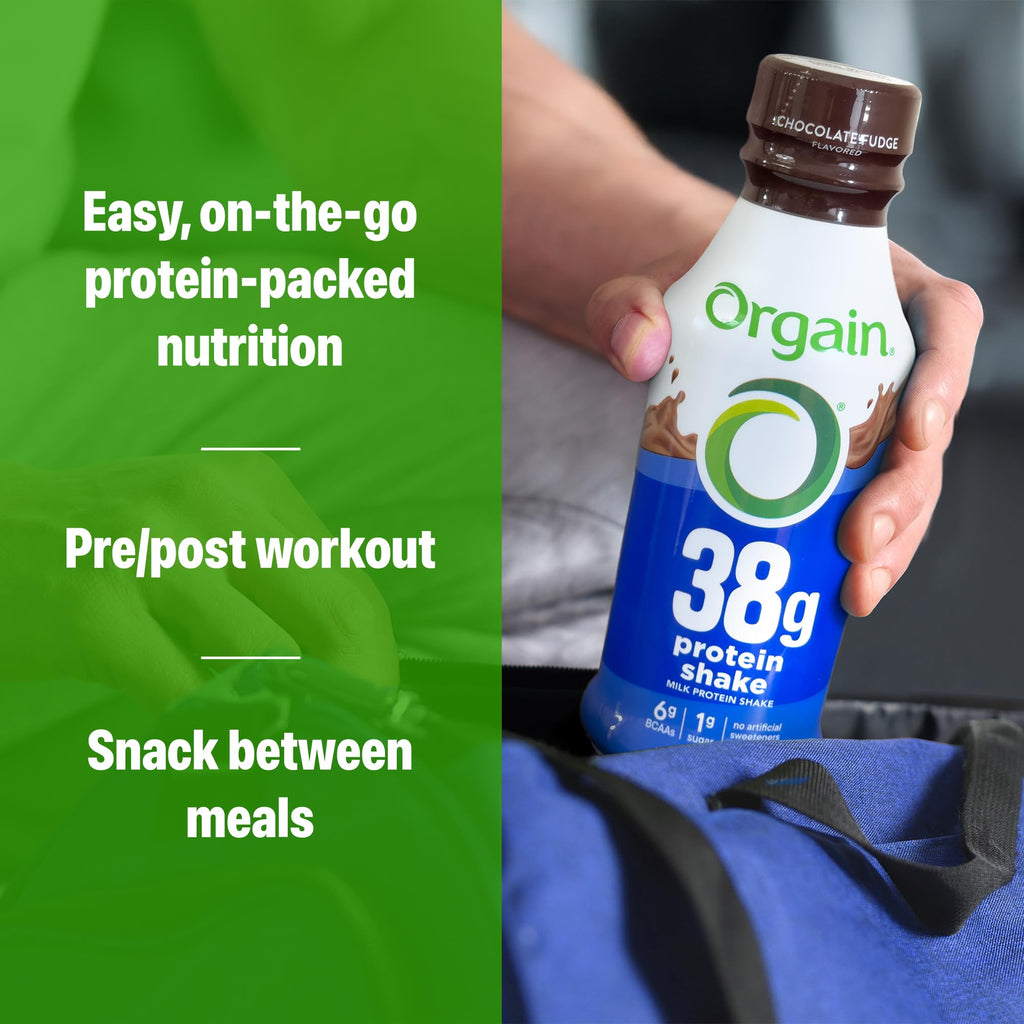 High Protein Grass-Fed Shake, Vanilla, 14 oz, 12pk I982912