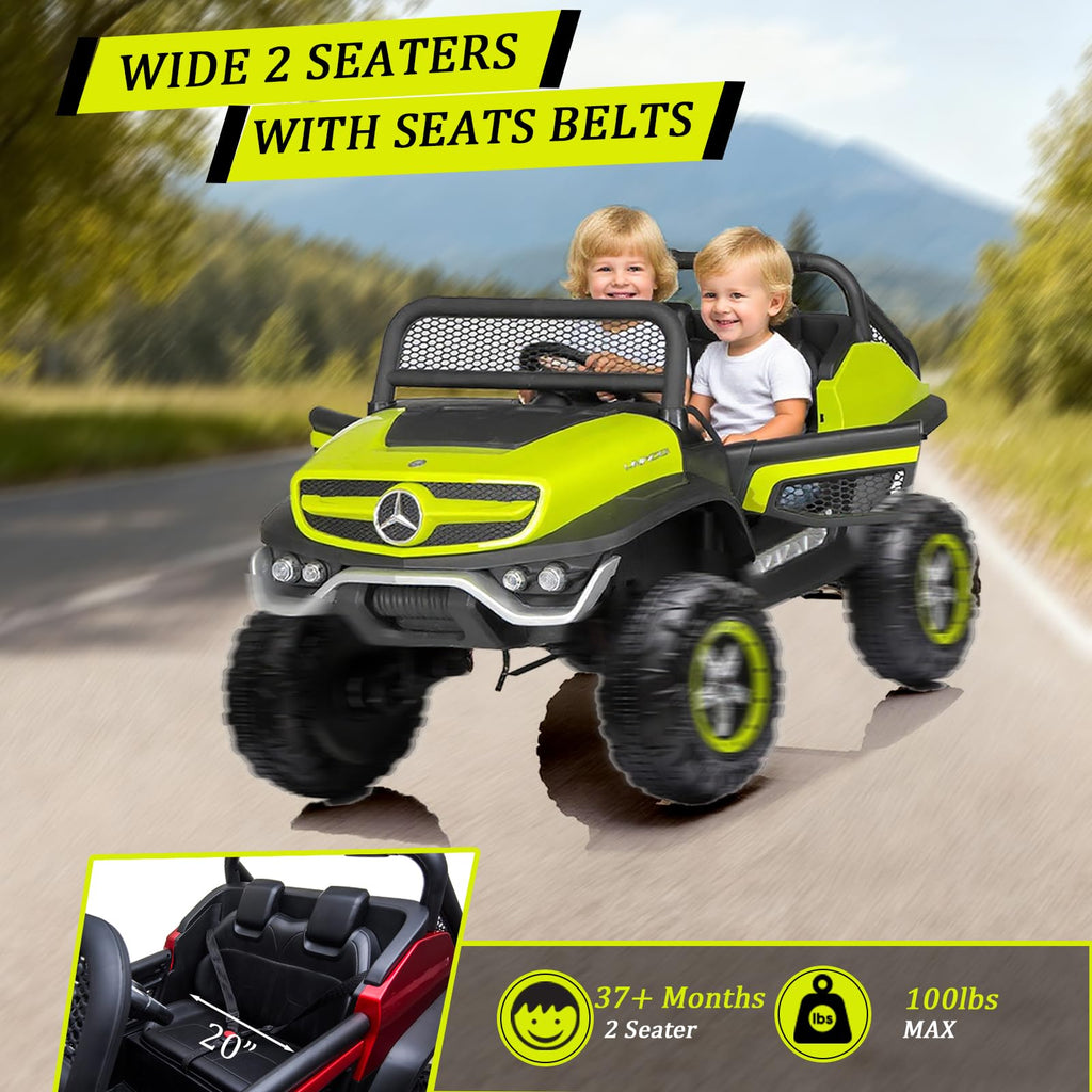 Green 2-Seater 24V Ride On Truck R40331