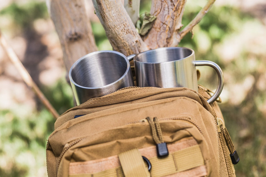 15 oz Double Wall Stainless Steel Insulated Mug Set of 2 Y350863