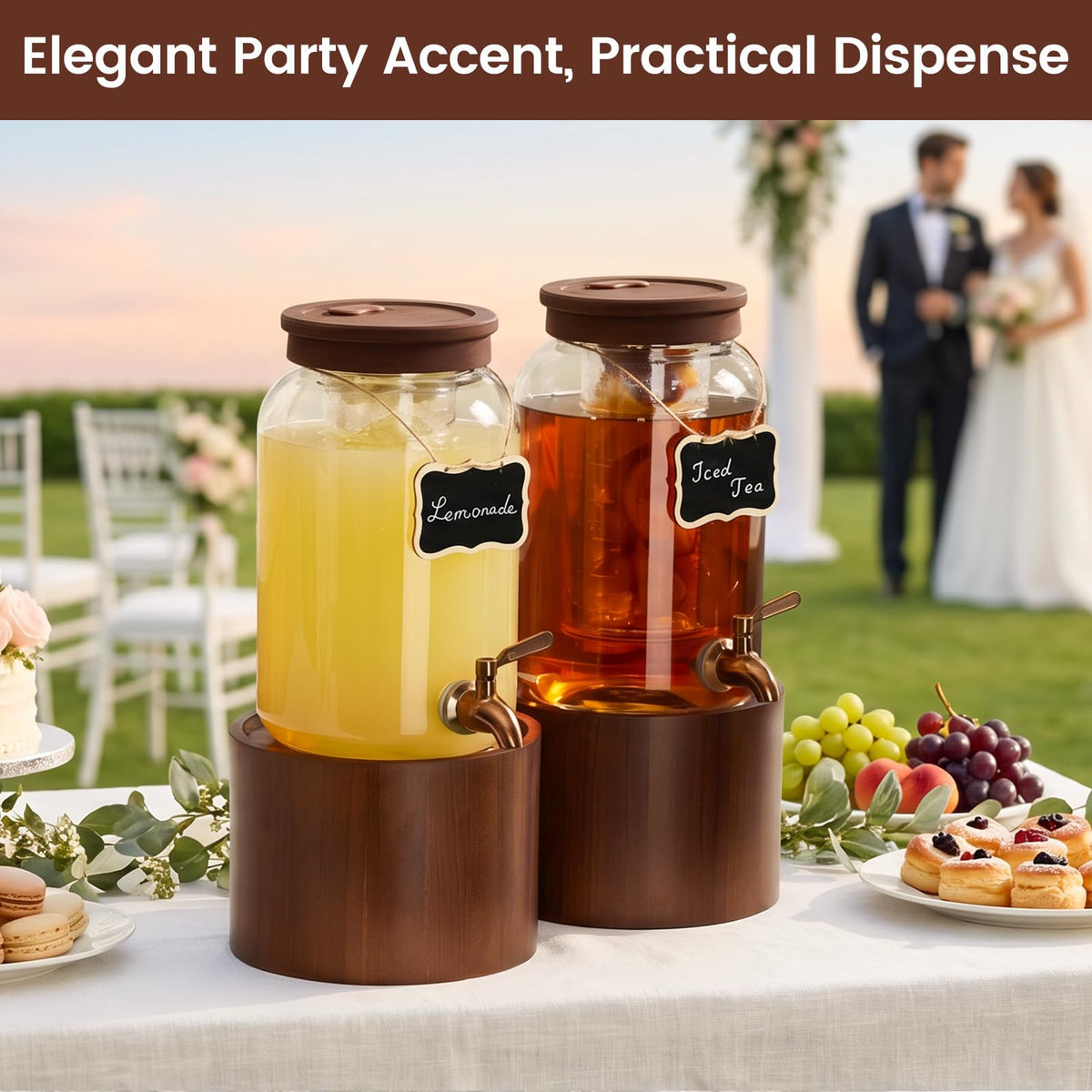 1 Gallon Glass Drink Dispenser G958
