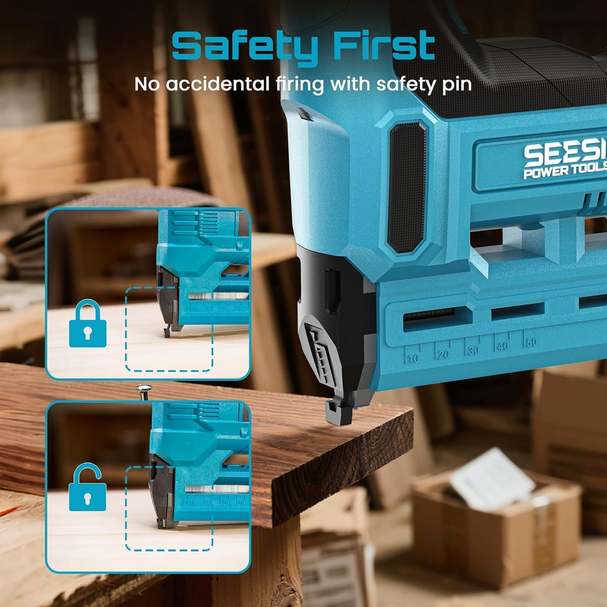 Cordless 18GA Nail Gun with Battery W354520