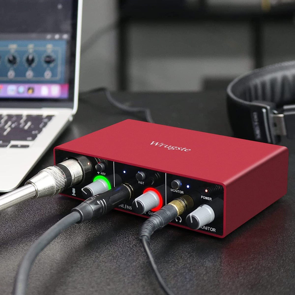 USB Audio Interface 24Bit/192kHz 48V Phantom Power Q9737