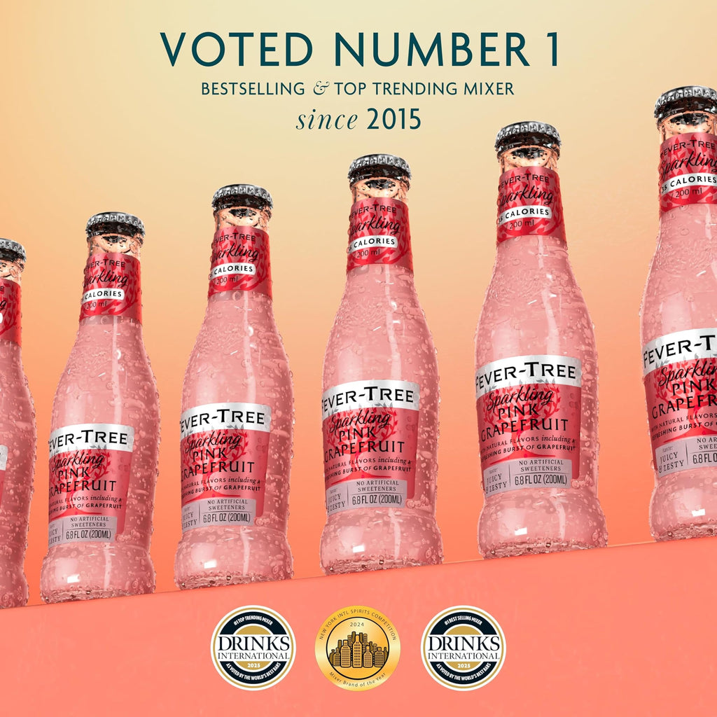 Sparkling Pink Grapefruit Soda Mixer, 24 Pack, 6.8 Fl Oz Bottles J125714