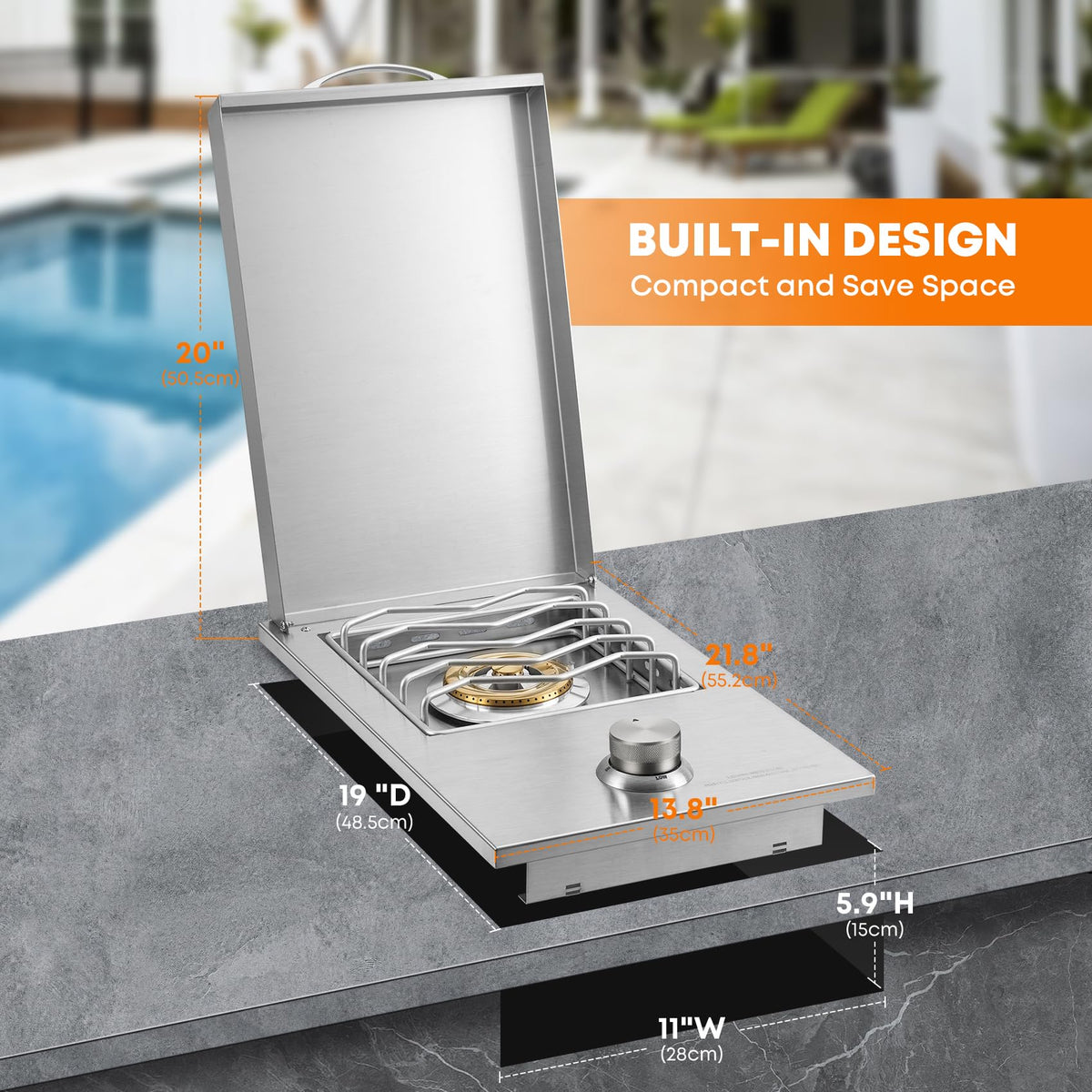 Built-In Single Side Burner S5257
