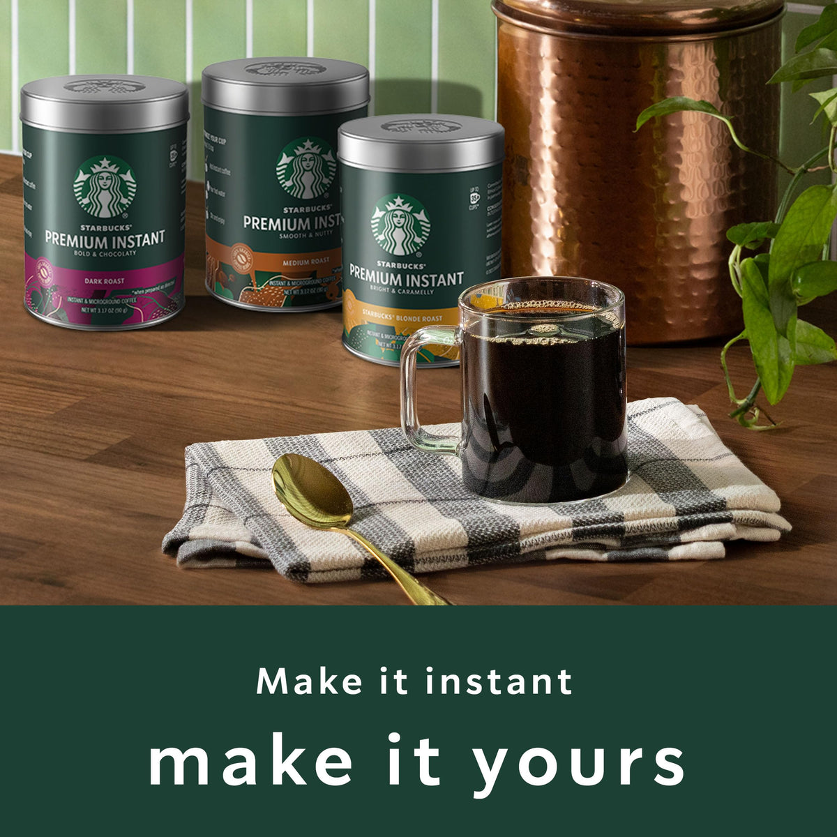 Dark Roast Instant Coffee 3 Tins 3.17 oz L36665