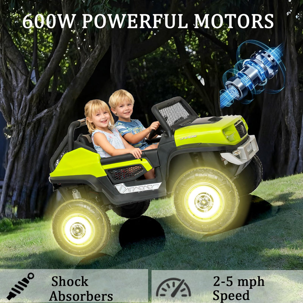 Green 2-Seater 24V Ride On Truck R40331