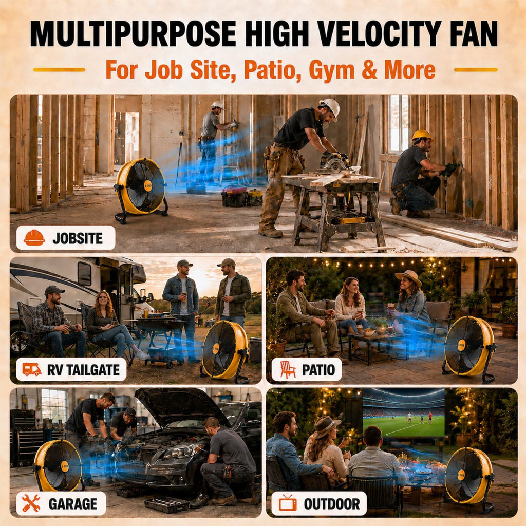 16" Cordless Battery Powered Fan P93644