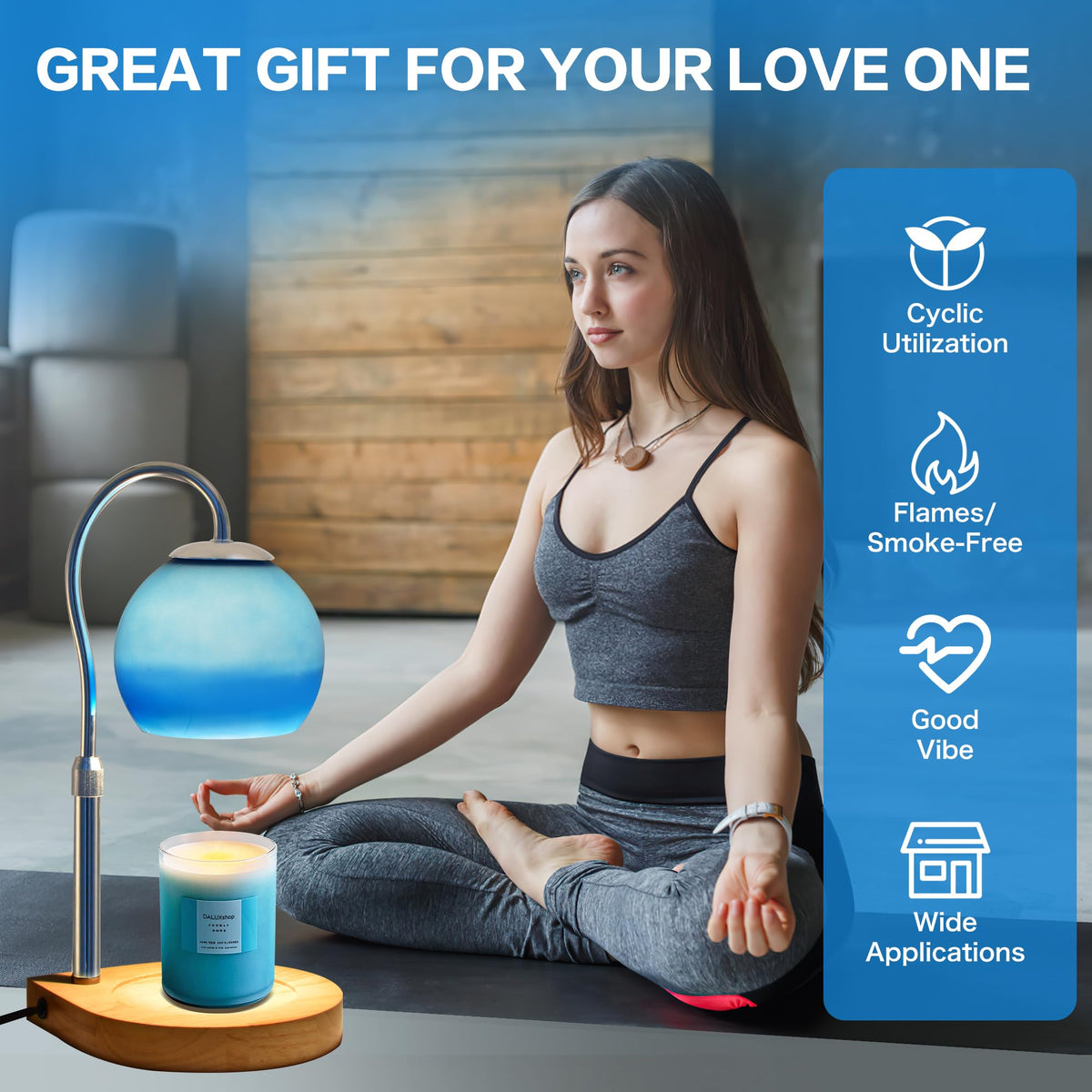 Candle Warmer Lamp with Timer and Adjustable Height R233