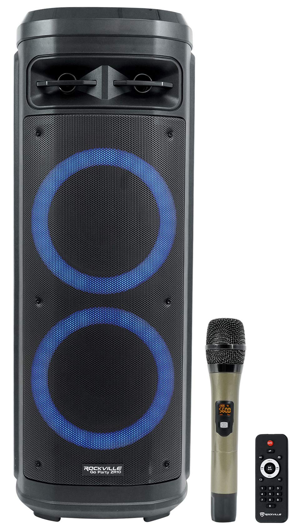 Dual 10" Wireless LED Bluetooth Speaker 2-Pack N1272
