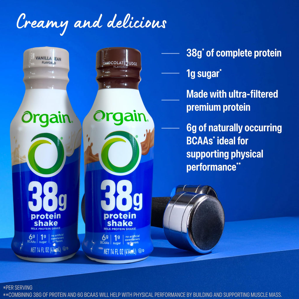 High Protein Grass-Fed Shake, Vanilla, 14 oz, 12pk I982912