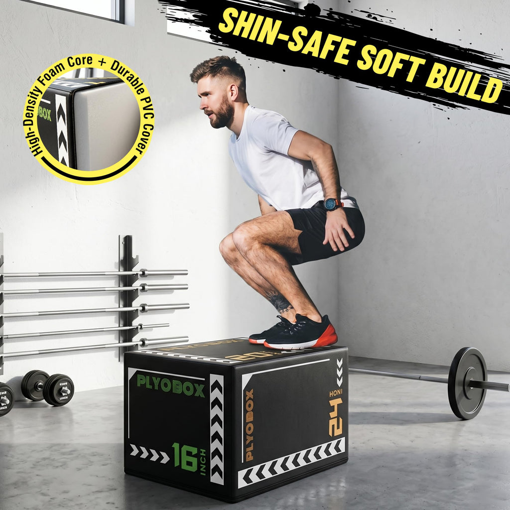 3-in-1 Foam Plyometric Jump Box A4641