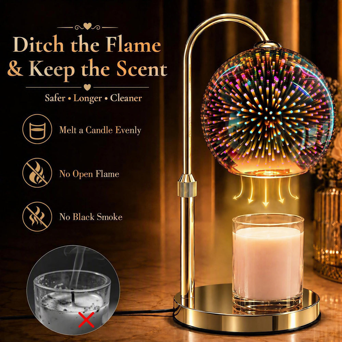 Candle Warmer Lamp Dimmable Timer N119