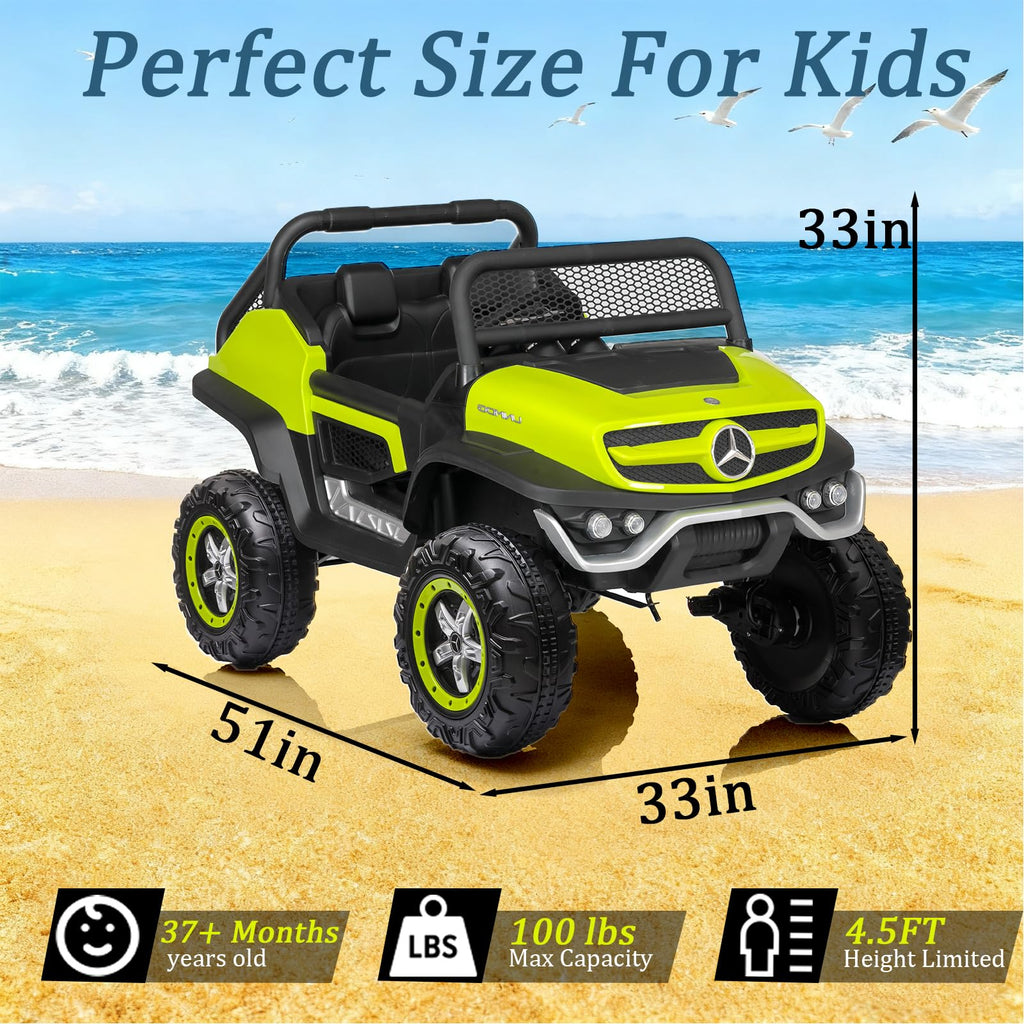Green 2-Seater 24V Ride On Truck R40331