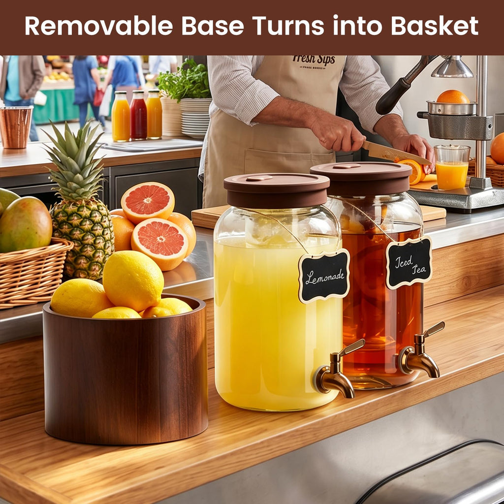 1 Gallon Glass Drink Dispenser G958