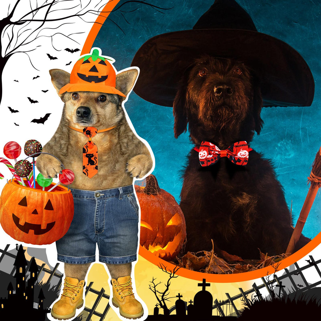 120 Pcs Halloween Dog Bow Ties J861