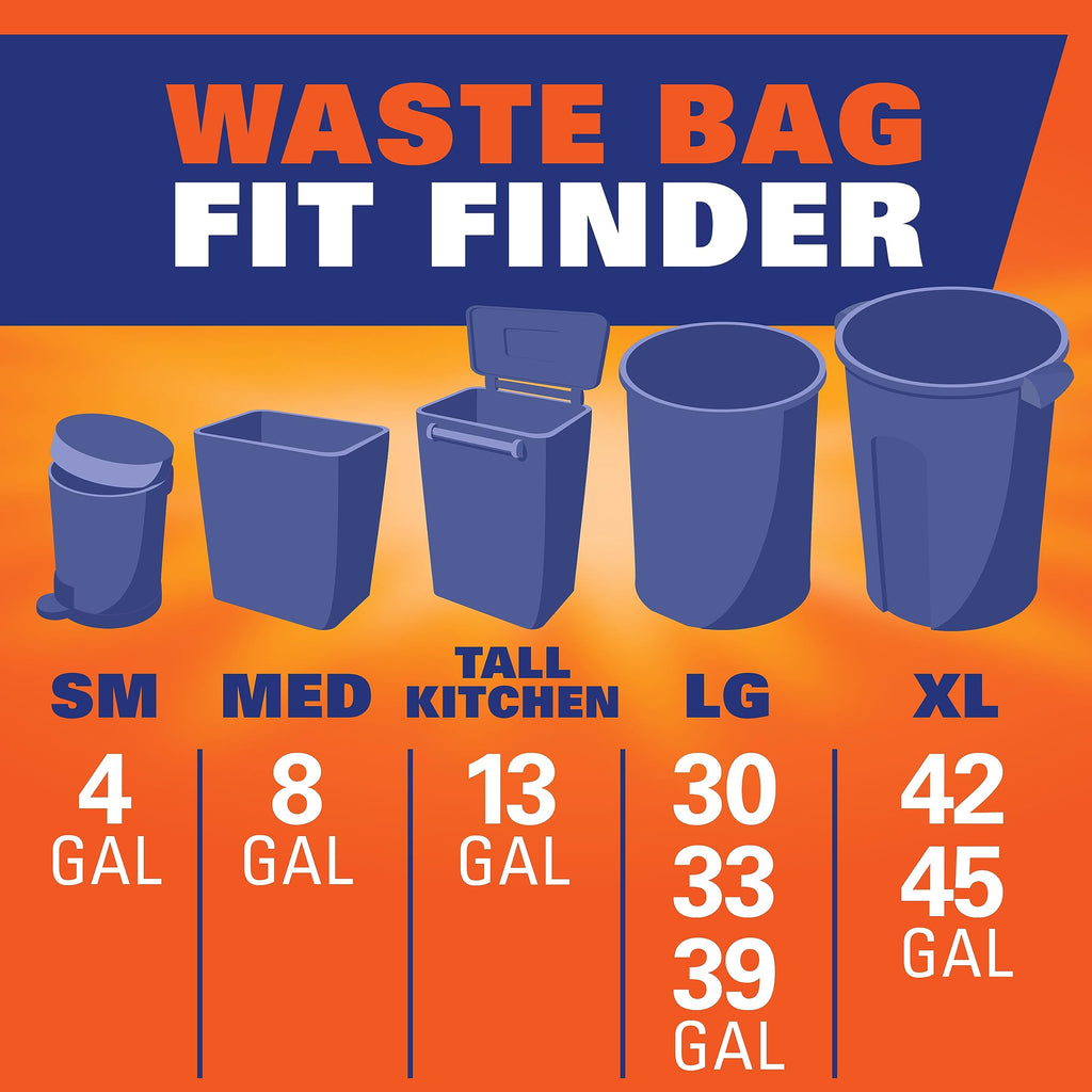 Blue 13 Gallon Trash Bags 60 Count B467