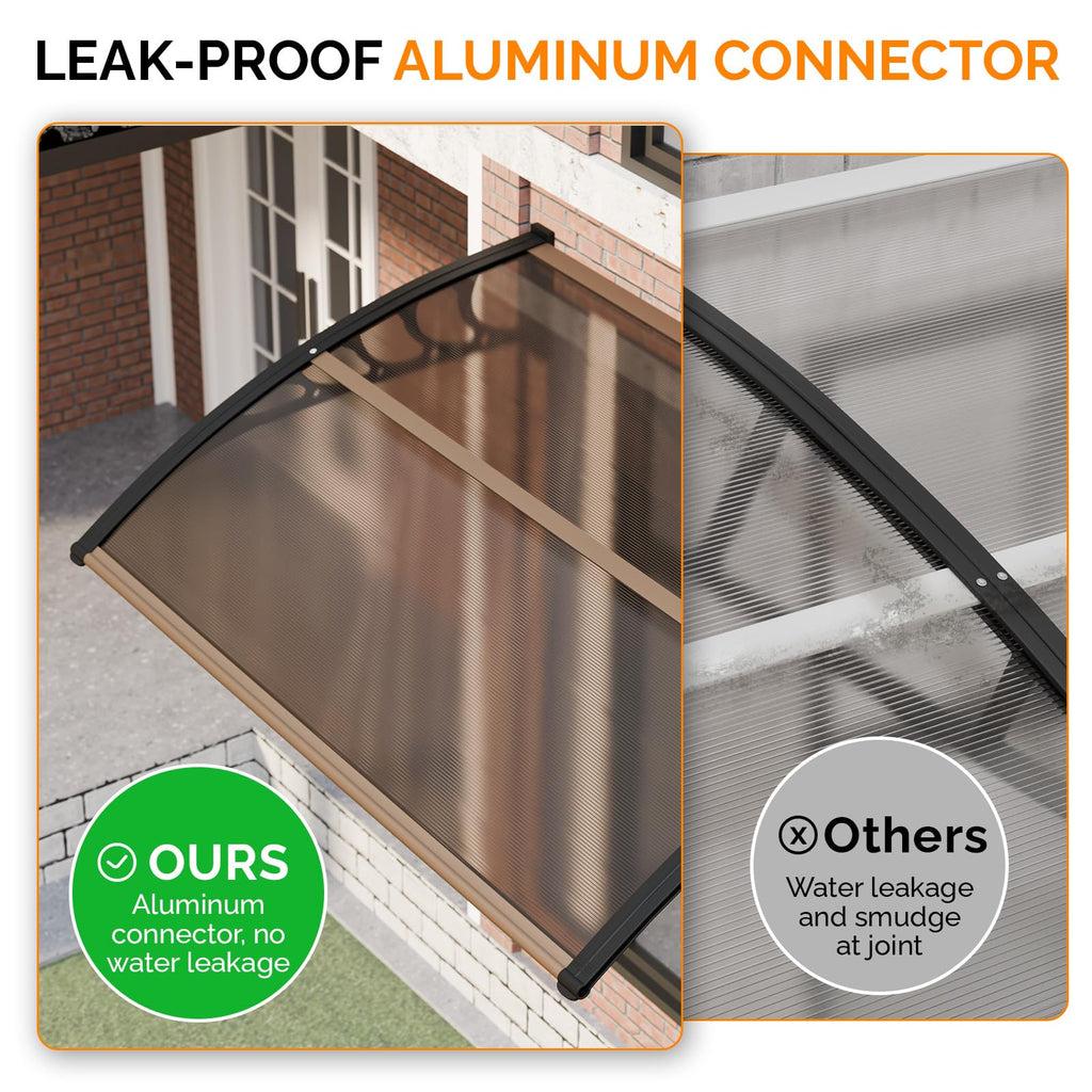 40" x 60" Polycarbonate Door Awning B91488