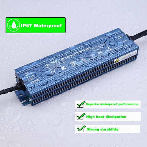 12V 200W IP67 Waterproof LED Driver P321