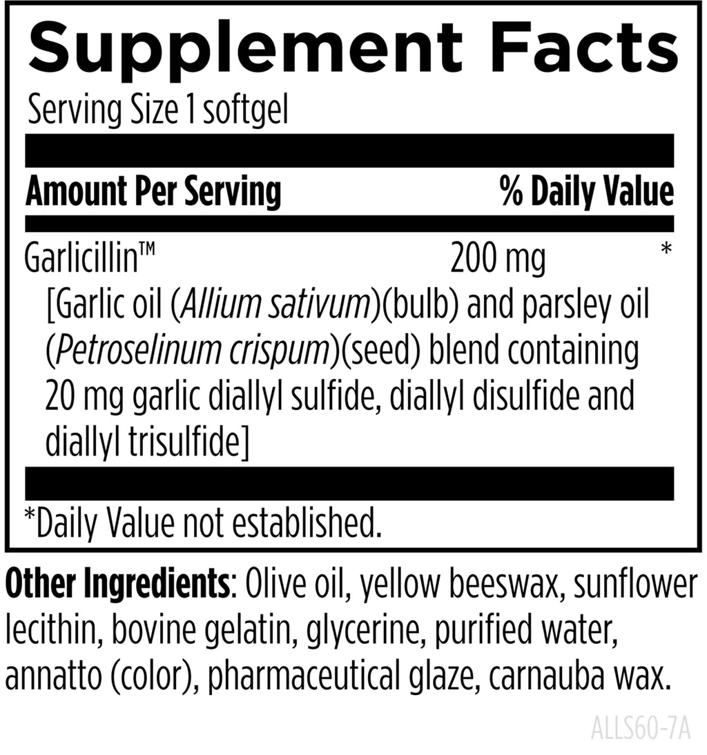 Allicin Supplement 60 Softgels T93895