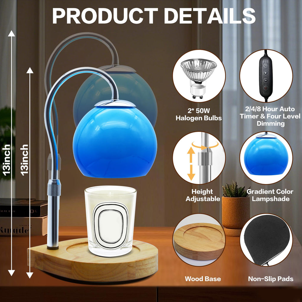Candle Warmer Lamp with Timer and Adjustable Height R233