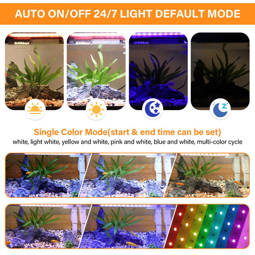 10 Gallon Glass Aquarium Starter Kit with Light Heater Pump Filter H5209