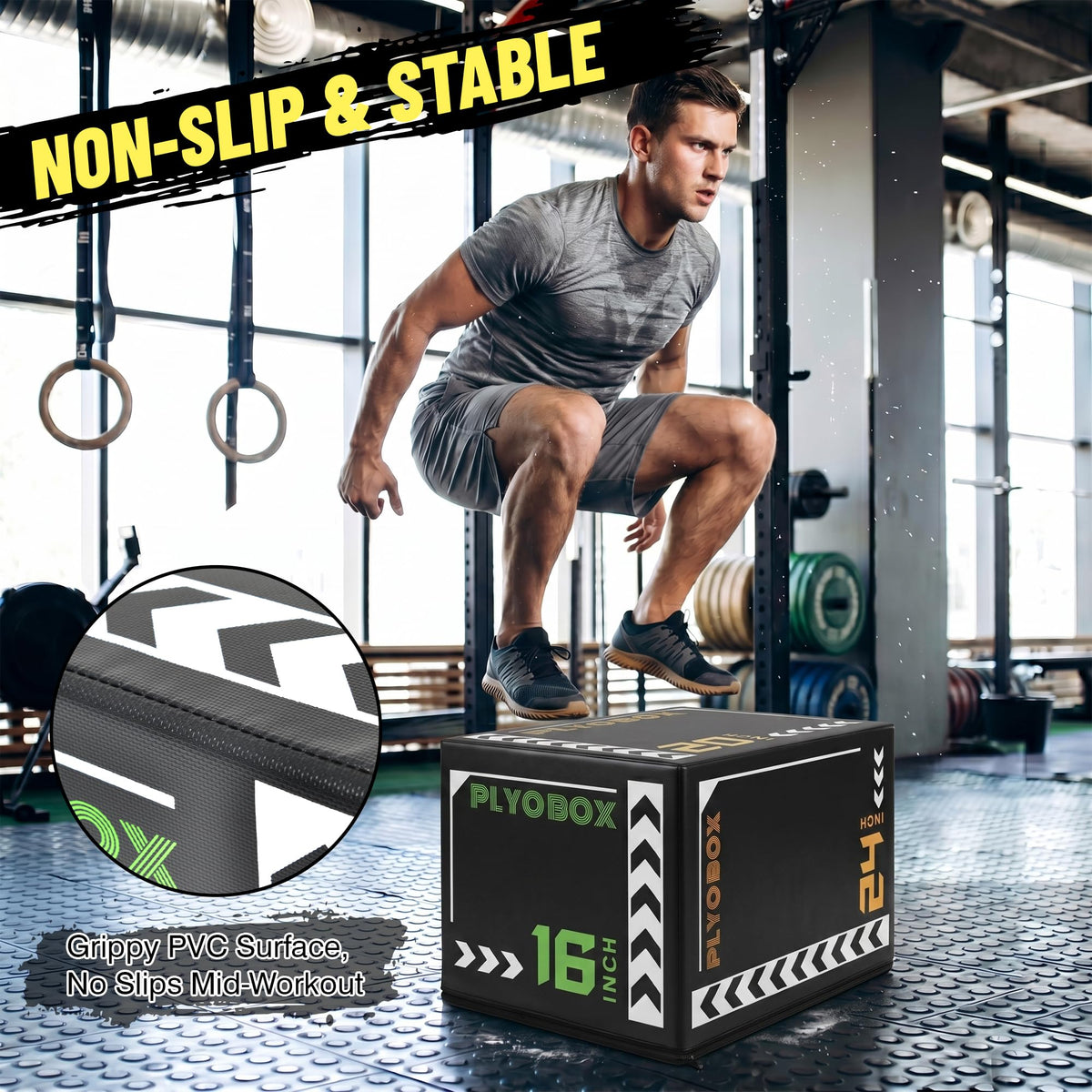 3-in-1 Foam Plyometric Jump Box A4641