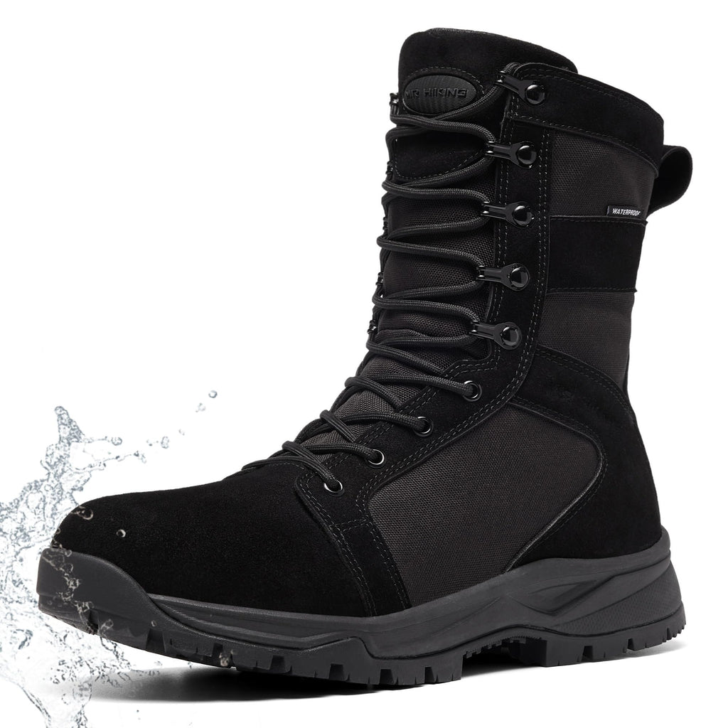 Men's Waterproof Non-Slip Suede 8 inch Tactical Boots E41330